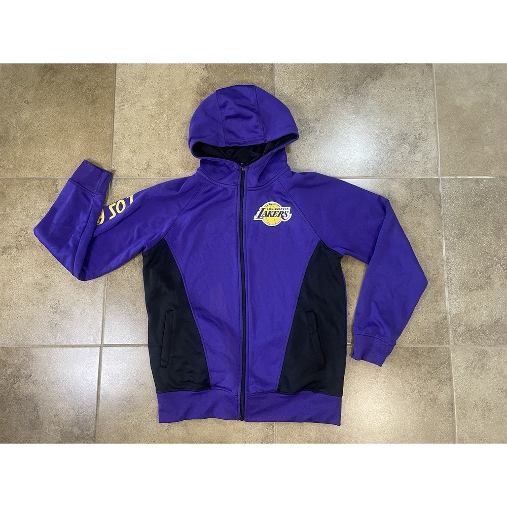 Ultra GAME Los Angeles Lakers NBA Mens Sz M Full Zip Hoodie Purple